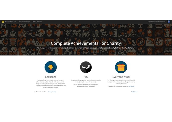 AchieveForGood – screenshot 1