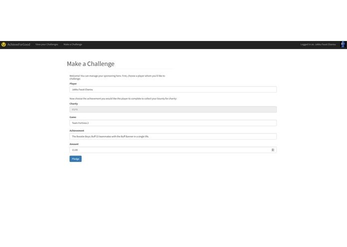 AchieveForGood – screenshot 3