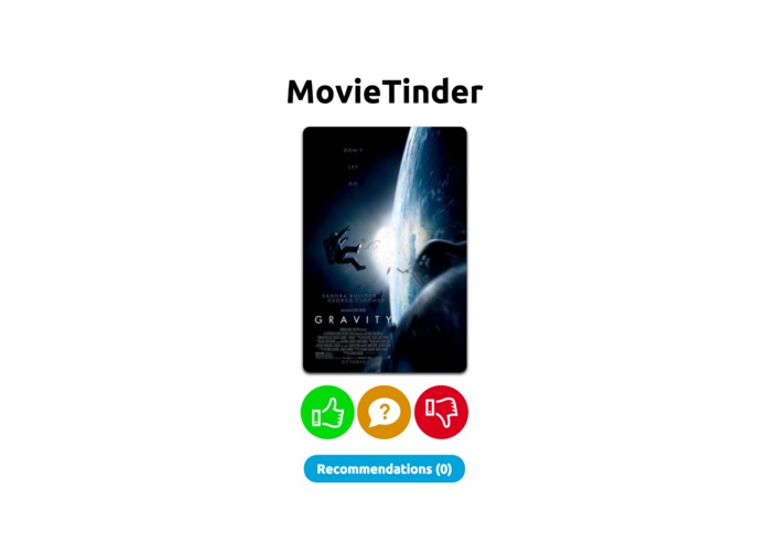 MovieTinder – screenshot 1
