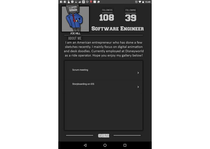 Observe – screenshot 3