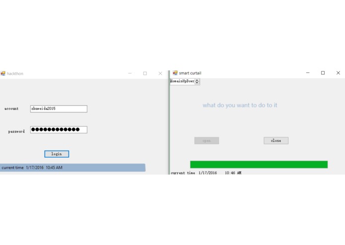 Intelligent curtain rail – screenshot 3