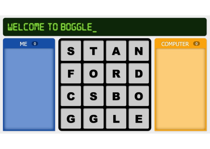 JS Boggle – screenshot 1