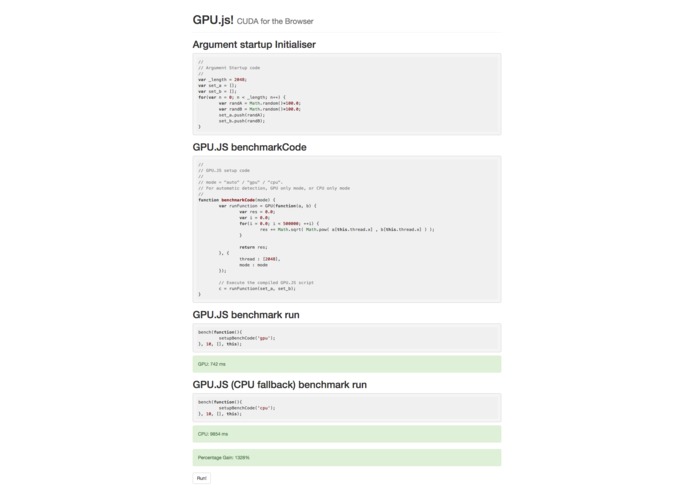 GPU.js – screenshot 1