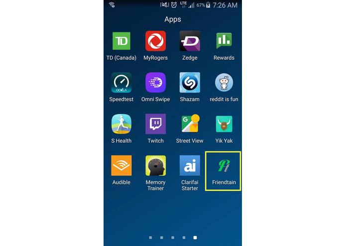 Friendtain – screenshot 1