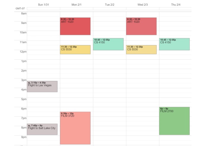PyPlanner – screenshot 2