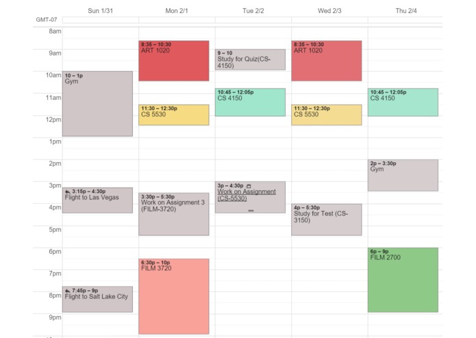PyPlanner – screenshot 3