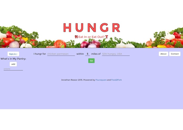 hungr – screenshot 1