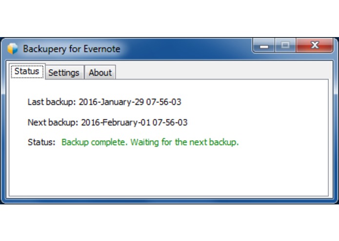 Backupery for Evernote – screenshot 2