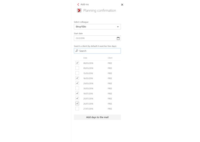 Online Planning System  – screenshot 2
