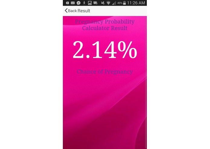 Pregnancy Probability Calculator – screenshot 3