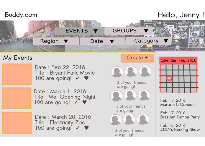 Buddy.com, connecting folks who love arts and culture – screenshot 2