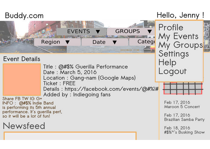 Buddy.com, connecting folks who love arts and culture – screenshot 3
