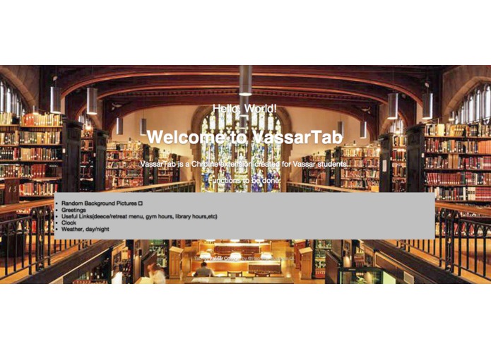 VassarTab – screenshot 1