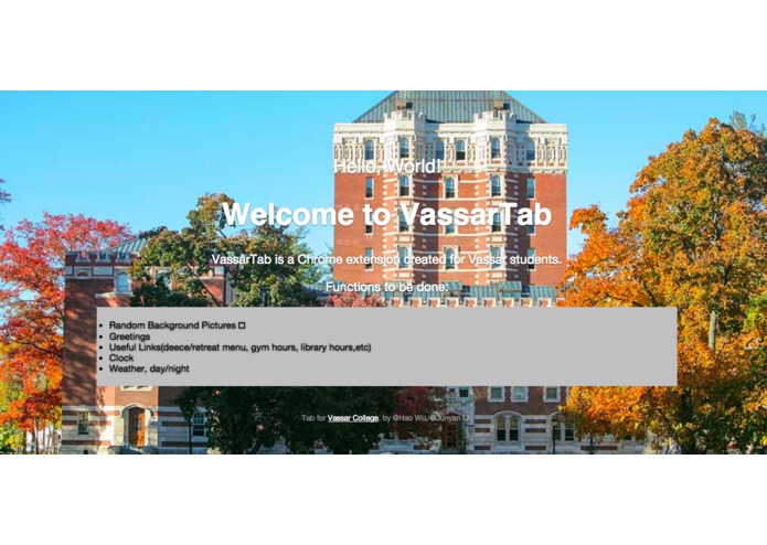 VassarTab – screenshot 3