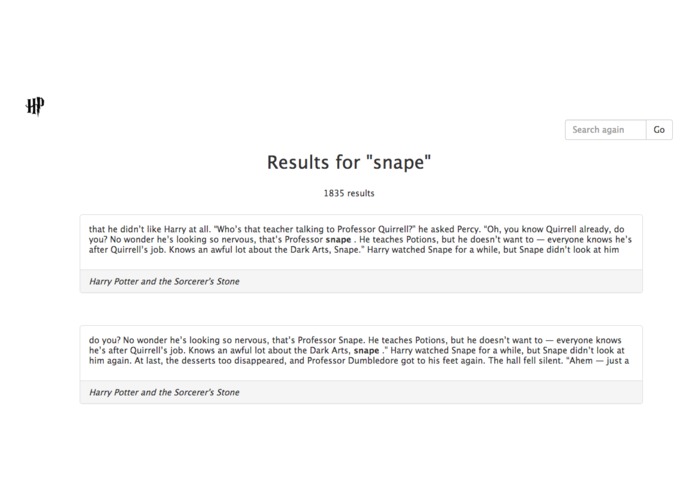 Potter Search – screenshot 2