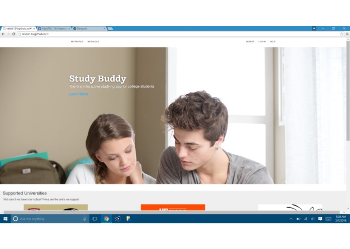 Study Buddy Website – screenshot 1