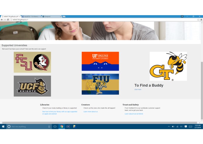 Study Buddy Website – screenshot 2