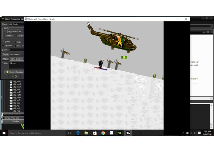 Bernie Sander's Ski Free – screenshot 1