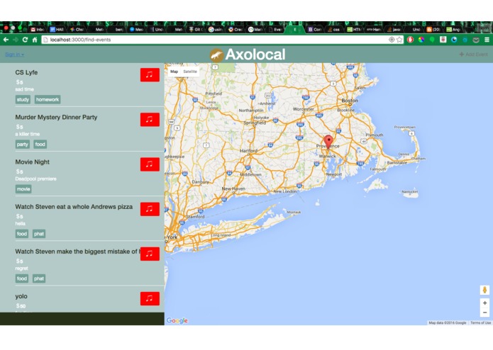 Axolocal – screenshot 1