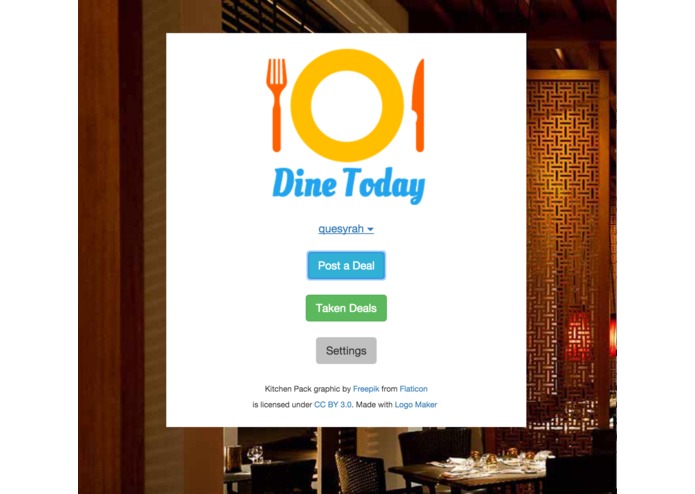 Dine Today – screenshot 1