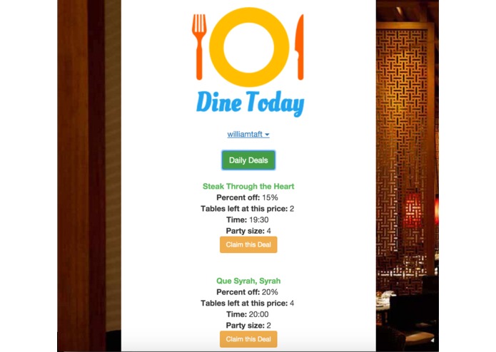 Dine Today – screenshot 3