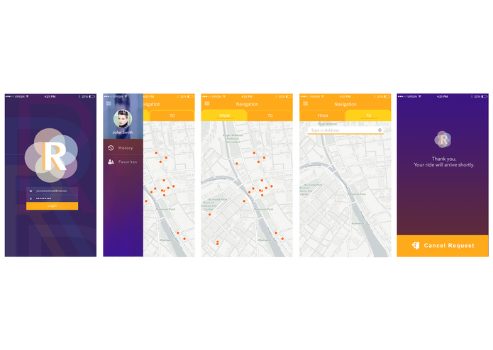 RISD Ride App – screenshot 1