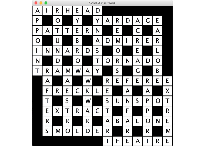 Criss Cross Puzzle Solver – screenshot 1