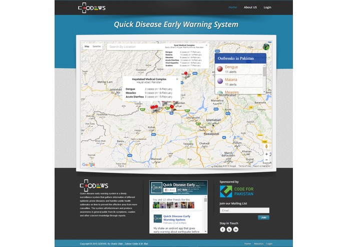 Quick Disease Outbreak Early Warning System – screenshot 1