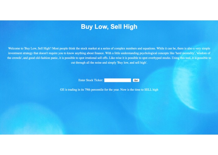 Buy Low, Sell High – screenshot 1