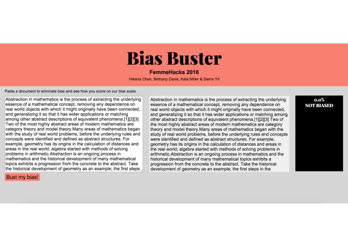 Bias Buster – screenshot 1