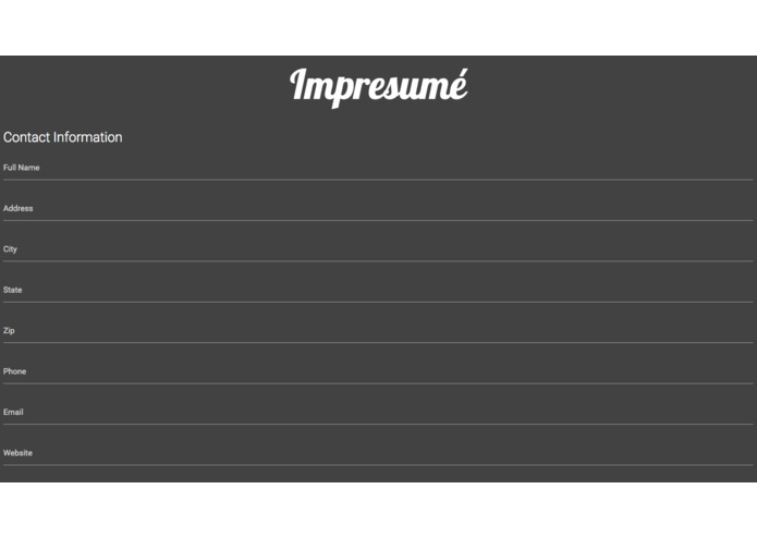 Impresumé – screenshot 3