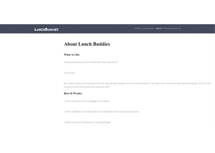 LunchBuddies – screenshot 1