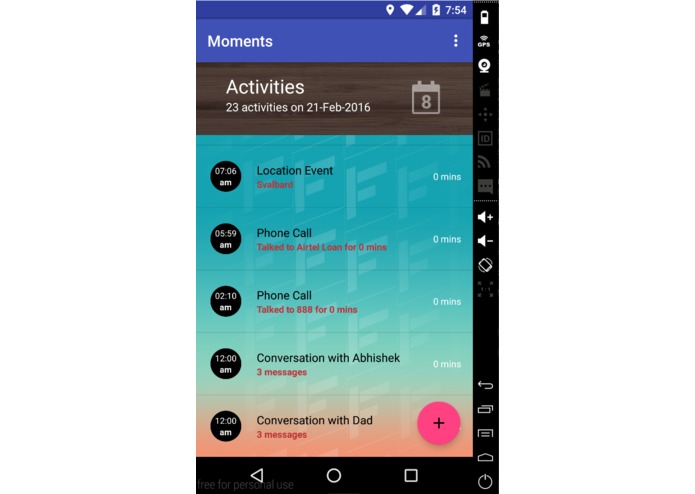 Moments – screenshot 1