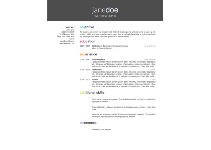 Impresumé – screenshot 7