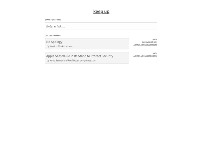 keep-up – screenshot 1