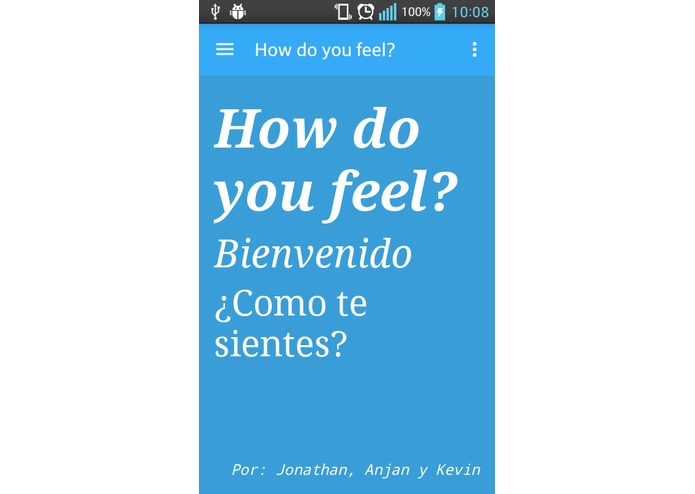 How do you feel? – screenshot 1