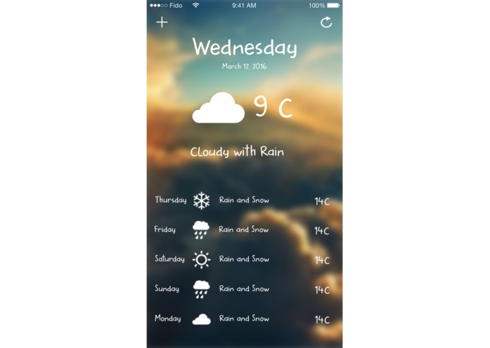 Weather-iOS-watchOS-App – screenshot 2