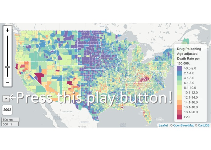 Drug Poisoning Mortality: US 2002-2014 – screenshot 1