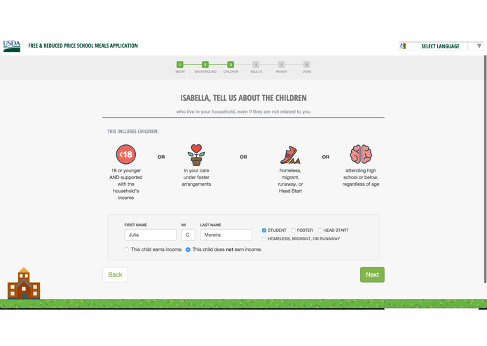 EAT UX – screenshot 1