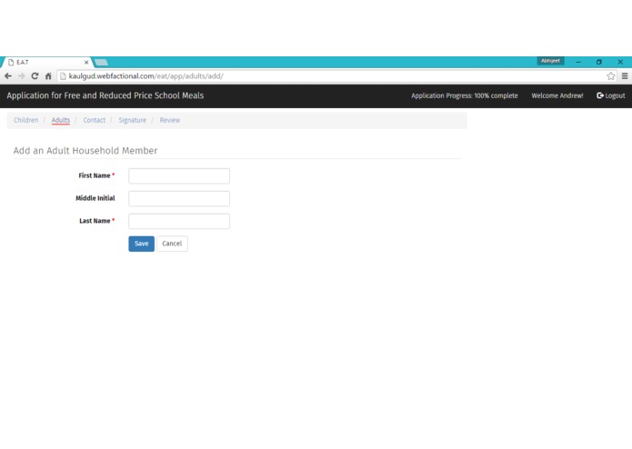 E.A.T. School Lunch UX – screenshot 5