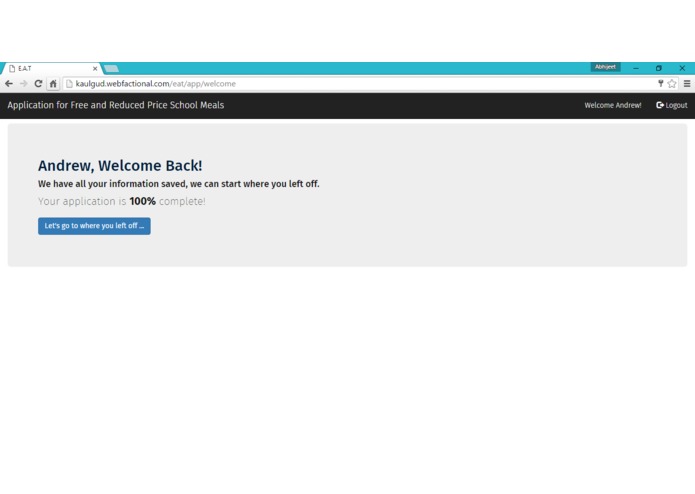 E.A.T. School Lunch UX – screenshot 9