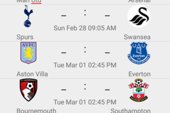 Live Premier League Scores