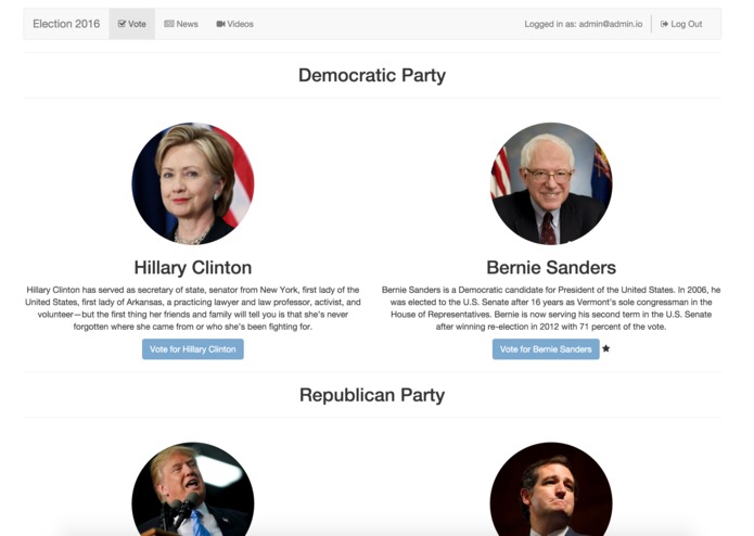 Electronic Voting – screenshot 1