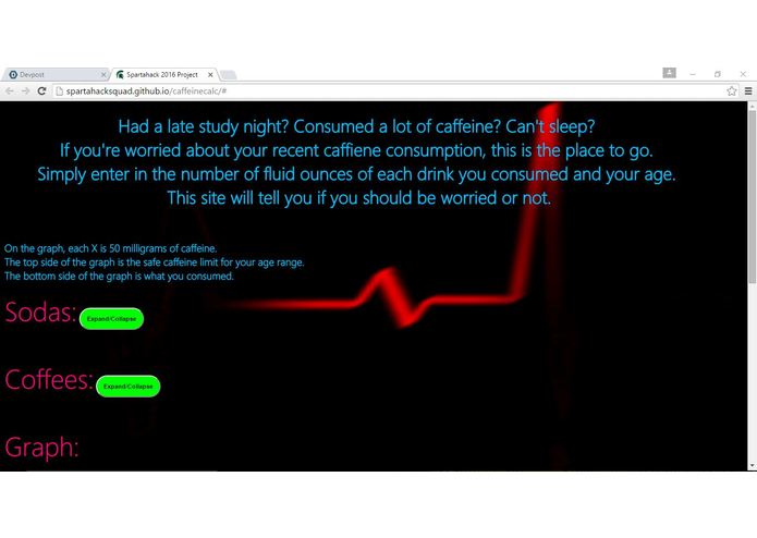 CaffeineCalc – screenshot 1
