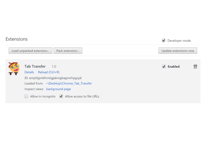 Tab Transfer – screenshot 3