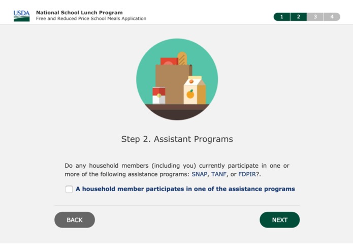 A Better School Lunch Application – screenshot 1