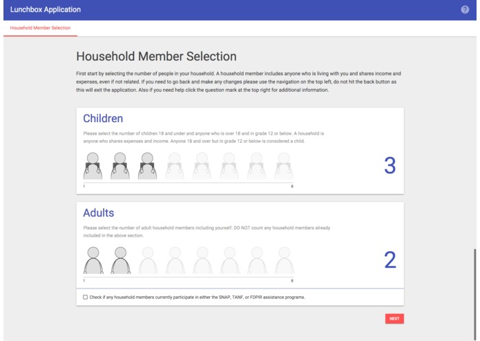 E.A.T School Lunch UX Challenge – screenshot 2