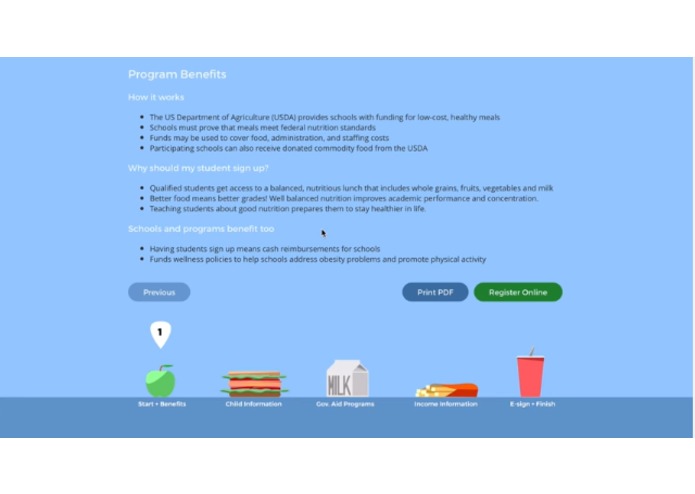 E.A.T. School Lunch UX Challenge – screenshot 4