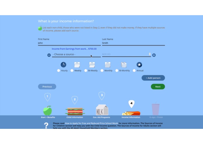 E.A.T. School Lunch UX Challenge – screenshot 5