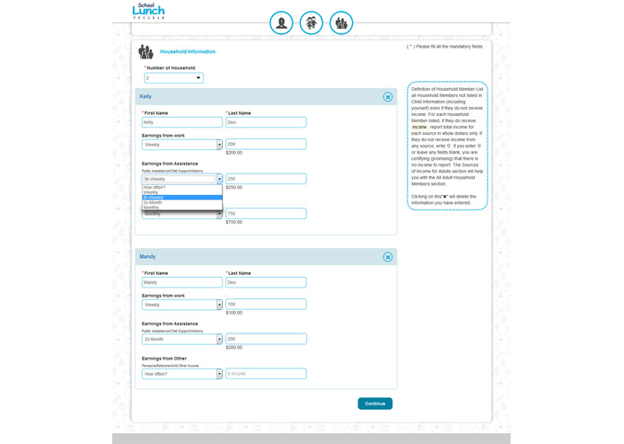 School Lunch UX – screenshot 4